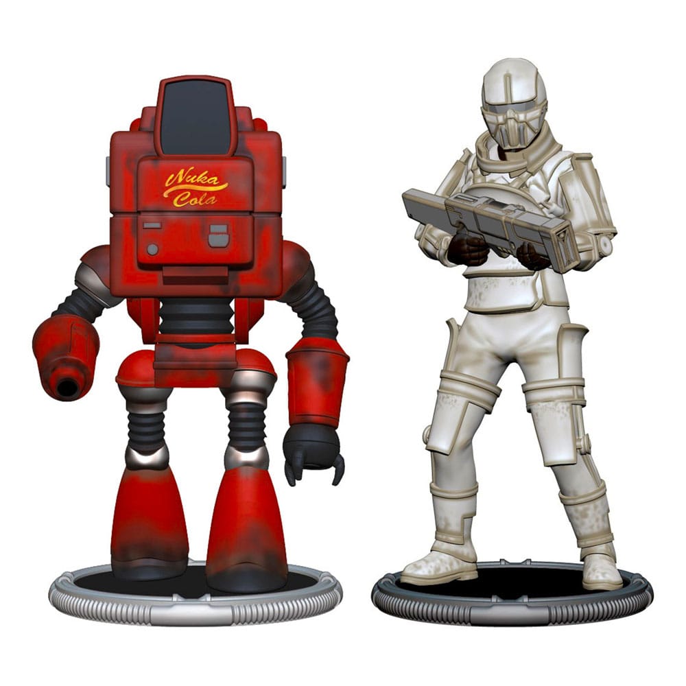 MADE TO ORDER Fallout Mini Figures 2-Pack Set B Nukatron &amp; Synth 7 cm *SPECIAL PRICE*