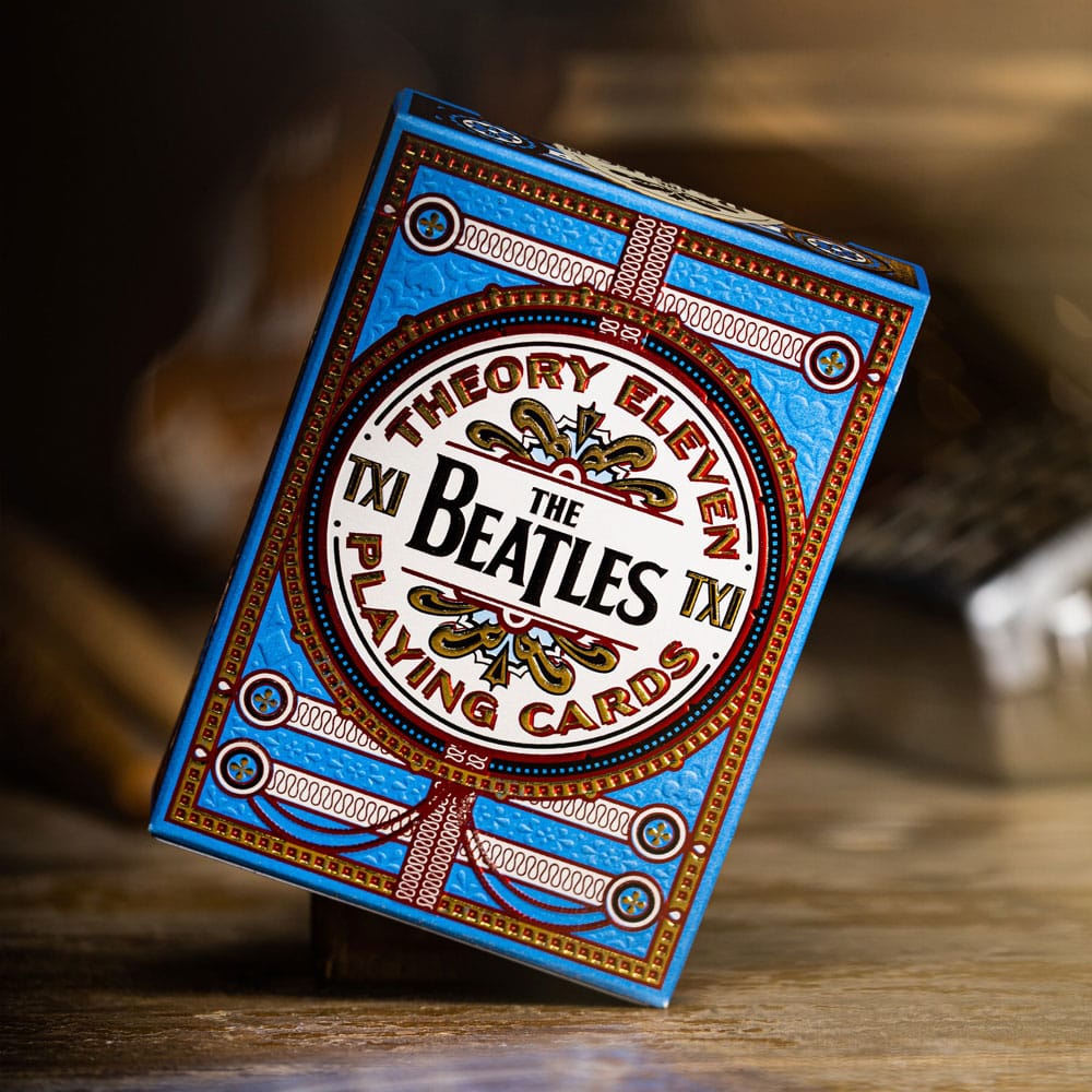 AUF BESTELLUNG gefertigte Beatles-Spielkarten, blaue Version