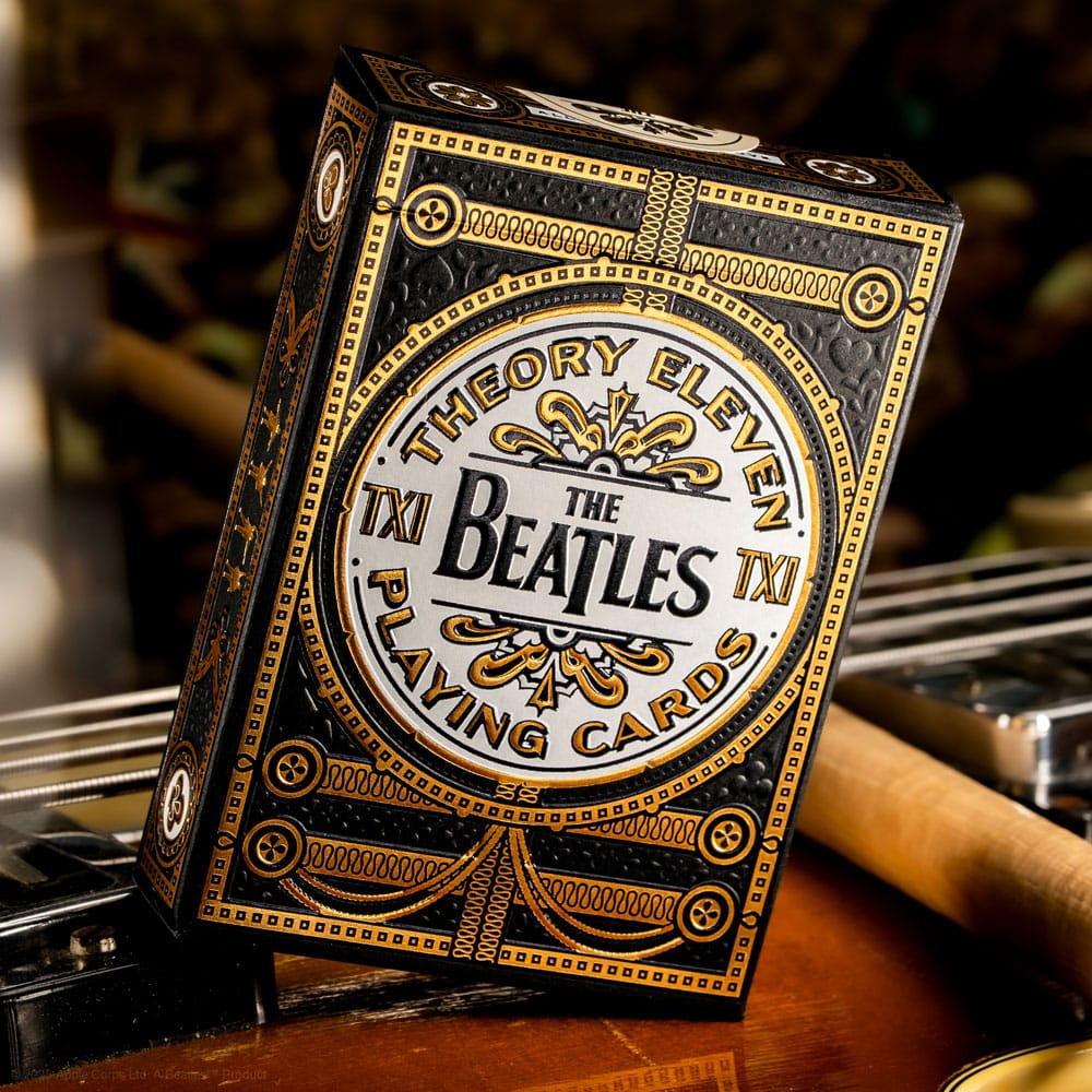 Auf Bestellung gefertigt: Beatles-Spielkarten, schwarze Sonderedition