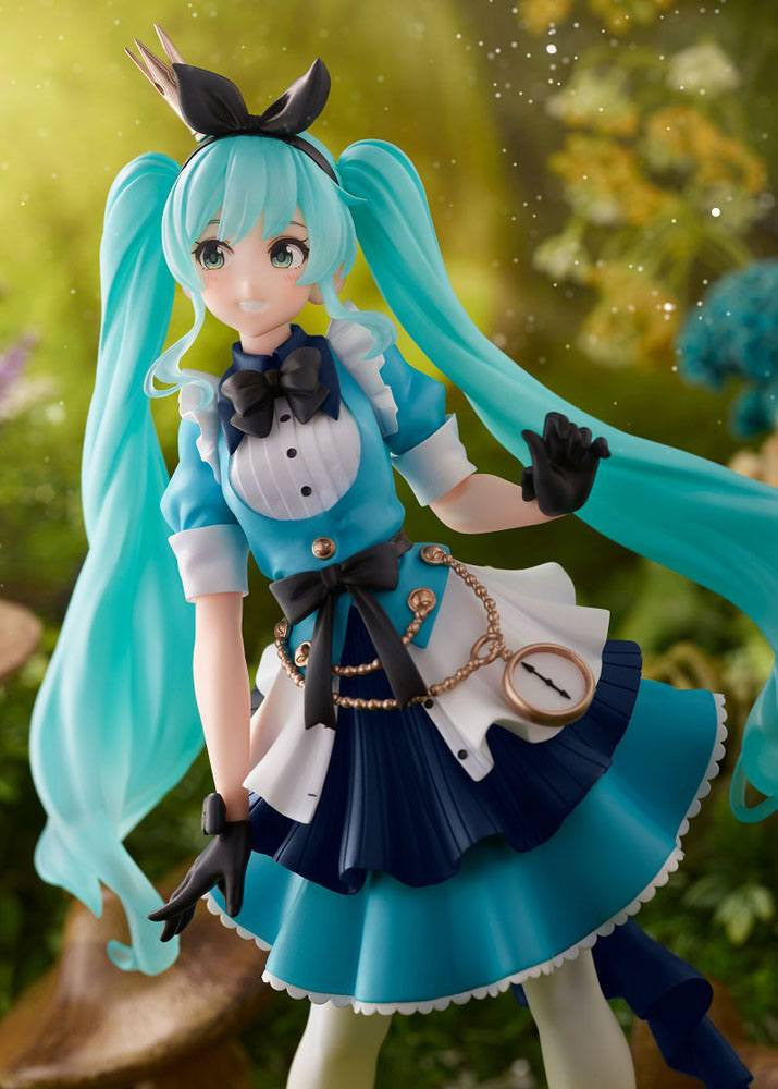 Vocaloid PVC Princess AMP Statue Hatsune Miku Alice Ver. 18 cm