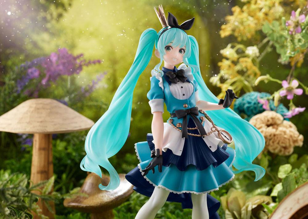 Vocaloid PVC Princess AMP Statue Hatsune Miku Alice Ver. 18 cm