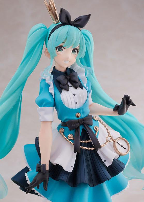 Vocaloid PVC Princess AMP Statue Hatsune Miku Alice Ver. 18 cm