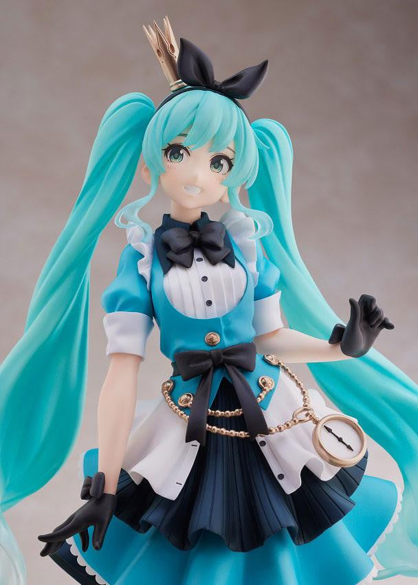 Vocaloid PVC Princess AMP Statue Hatsune Miku Alice Ver. 18 cm