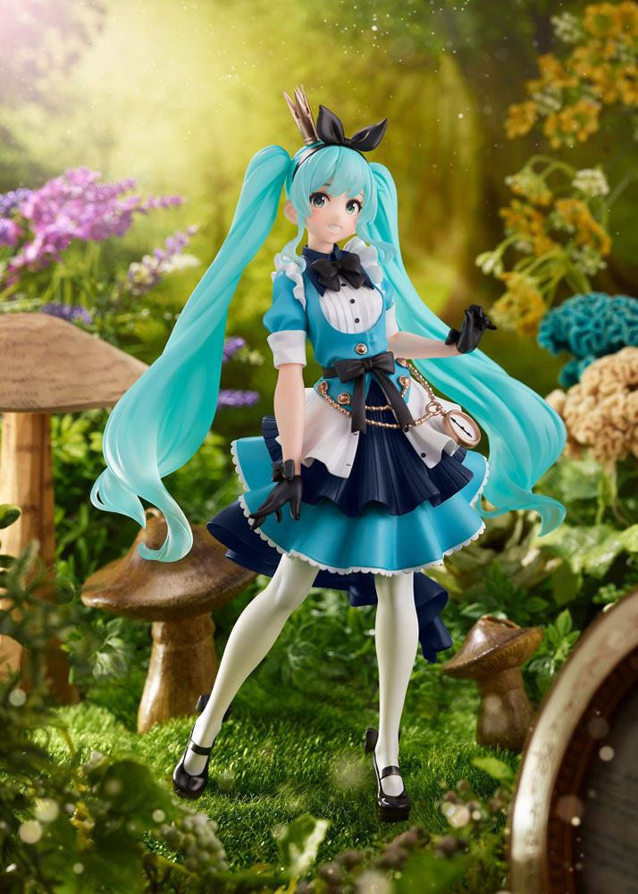 Vocaloid PVC Princess AMP Statue Hatsune Miku Alice Ver. 18 cm