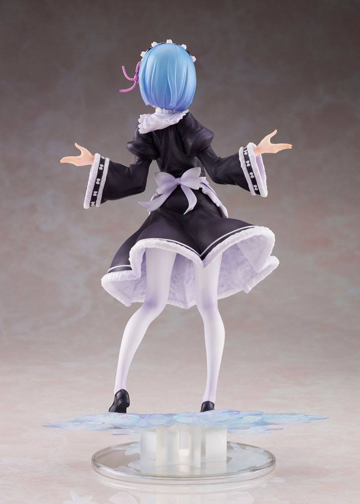 IN STOCK (Scatola Danneggiata) Re:Zero PVC Statue AMP Rem Winter Maid Image Ver. 23 cm