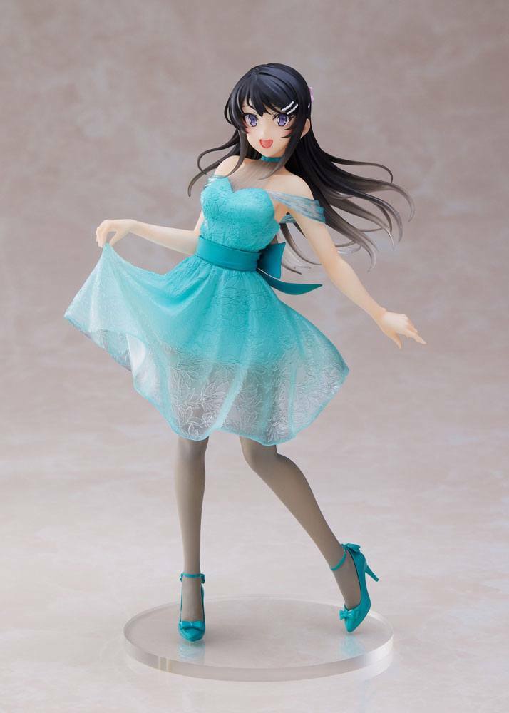 IN STOCK (Scatola Danneggiata) Rascal Does Not Dream of Bunny Girl Senpai PVC Statue Mai Sakurajima Clear Dress Ver. 20 cm