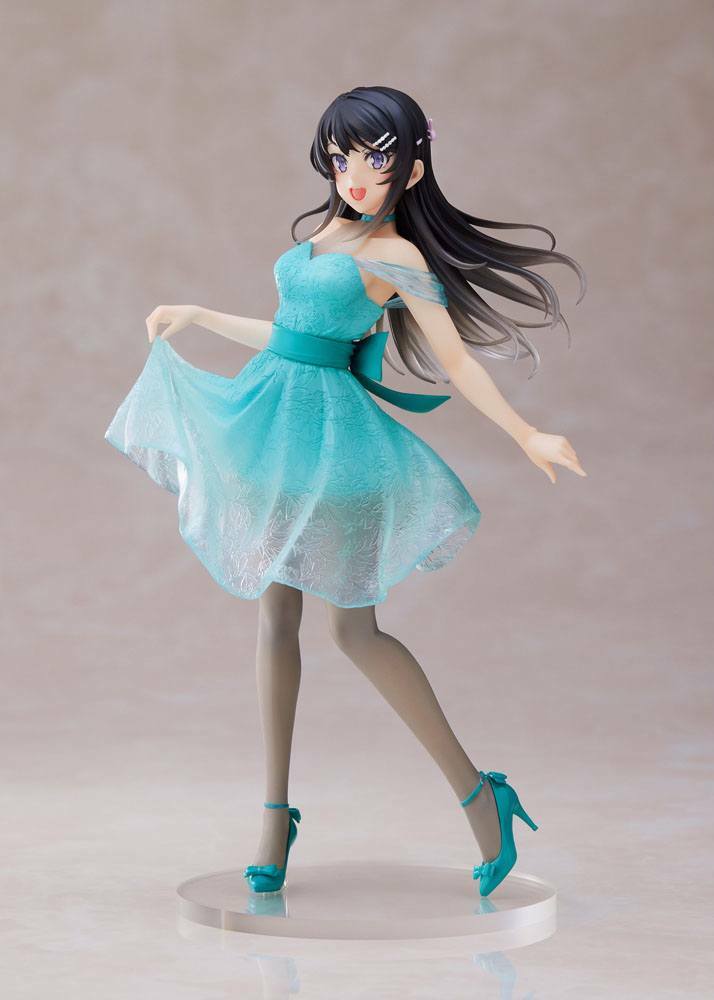 IN STOCK (Scatola Danneggiata) Rascal Does Not Dream of Bunny Girl Senpai PVC Statue Mai Sakurajima Clear Dress Ver. 20 cm