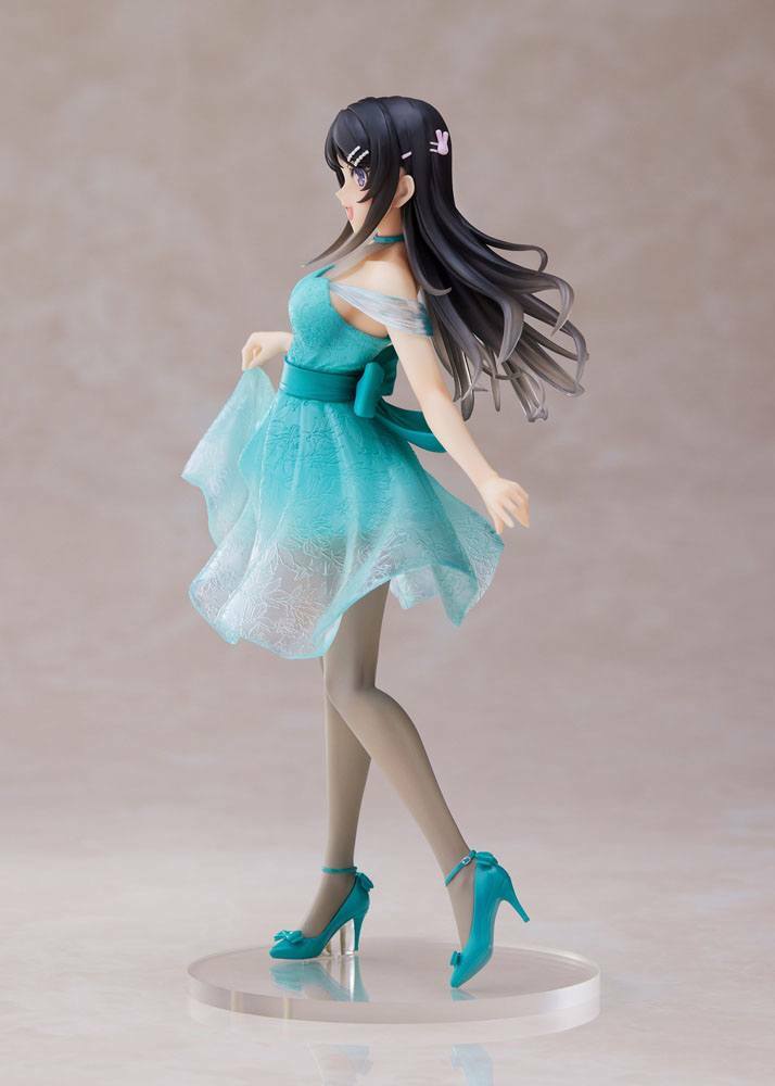 IN STOCK (Scatola Danneggiata) Rascal Does Not Dream of Bunny Girl Senpai PVC Statue Mai Sakurajima Clear Dress Ver. 20 cm