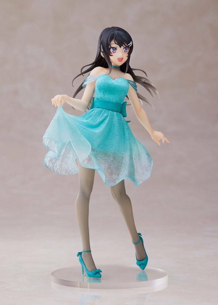 IN STOCK (Scatola Danneggiata) Rascal Does Not Dream of Bunny Girl Senpai PVC Statue Mai Sakurajima Clear Dress Ver. 20 cm