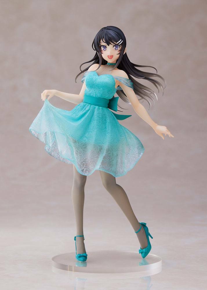 IN STOCK (Scatola Danneggiata) Rascal Does Not Dream of Bunny Girl Senpai PVC Statue Mai Sakurajima Clear Dress Ver. 20 cm