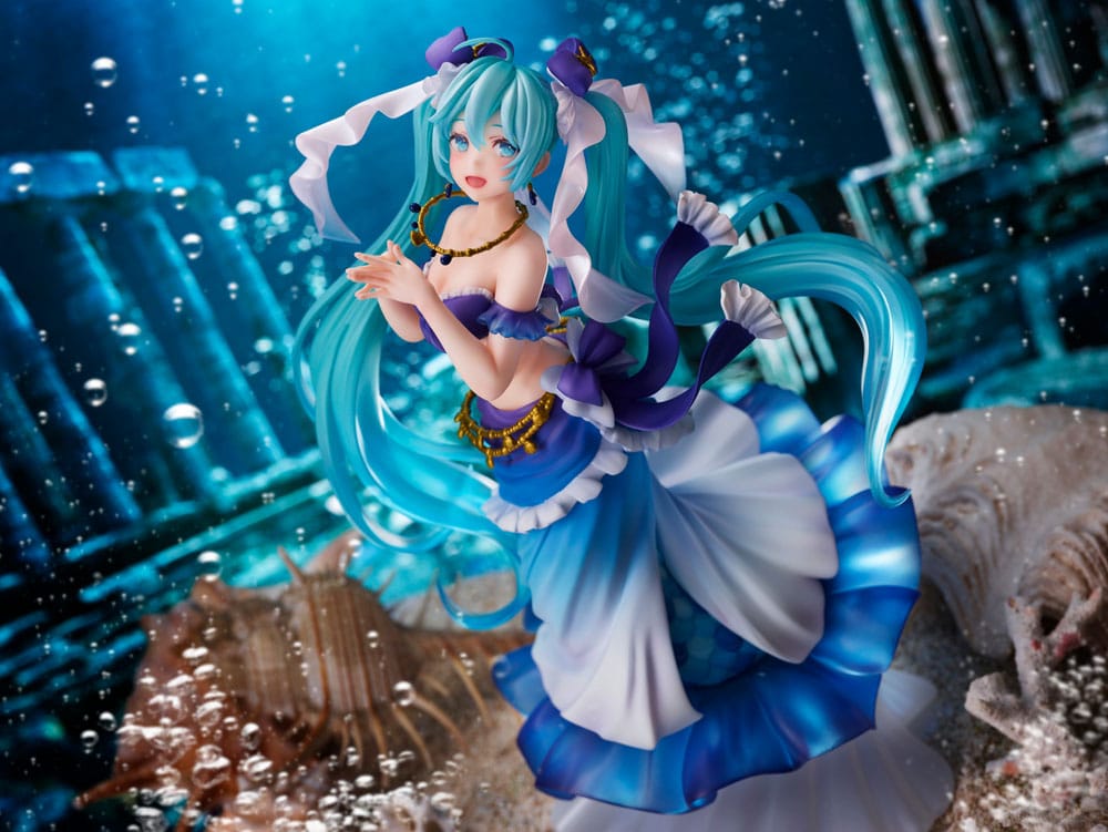 PREORDINE ESAURITO Hatsune Miku AMP PVC Statue Princess Mermaid Ver. 21 cm