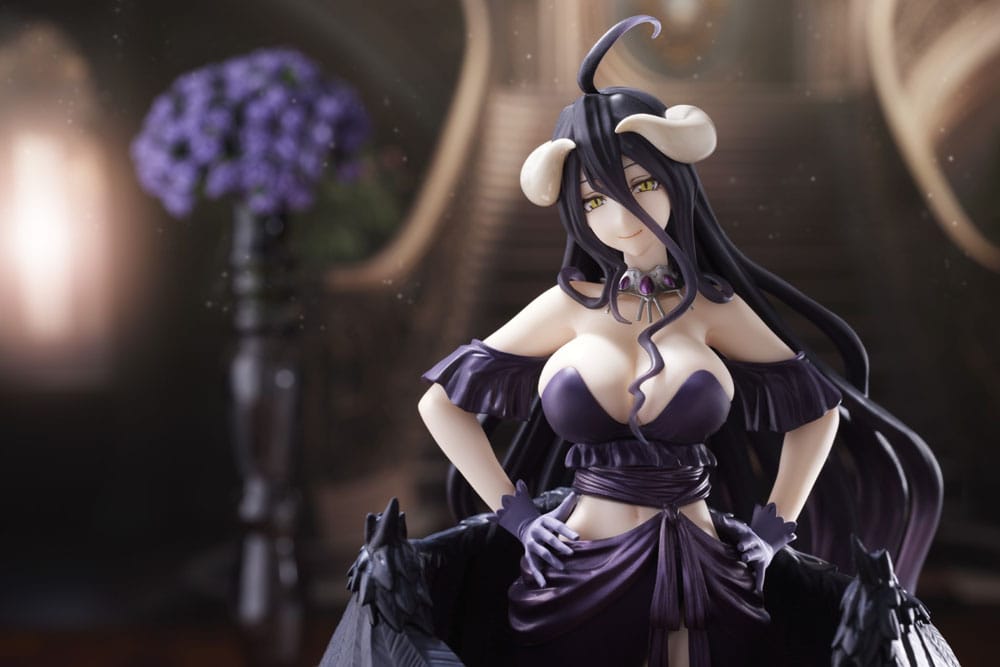 PREORDINE CHIUSO Overlord IV AMP PVC Statue Statue Albedo Black Dress Ver. 20 cm (2ND RUN)