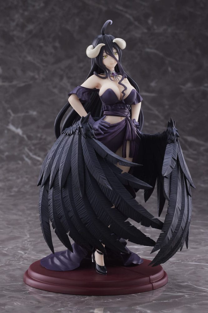 PREORDINE CHIUSO Overlord IV AMP PVC Statue Statue Albedo Black Dress Ver. 20 cm (2ND RUN)