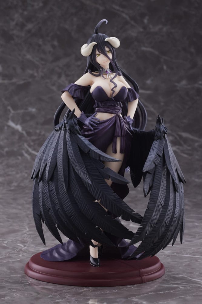 PREORDINE CHIUSO Overlord IV AMP PVC Statue Statue Albedo Black Dress Ver. 20 cm (2ND RUN)