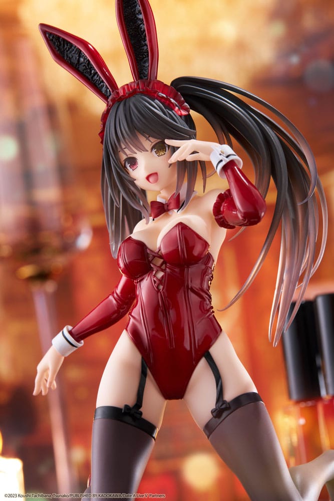 MADE TO ORDER Date A Live V PVC Statue Desktop Cute Figure Kurumi Tokisaki Bunny Ver. 13cm