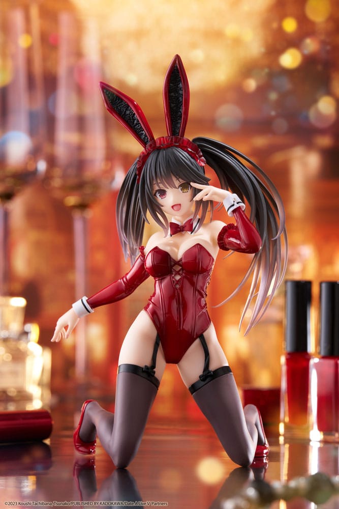 MADE TO ORDER Date A Live V PVC Statue Desktop Cute Figure Kurumi Tokisaki Bunny Ver. 13cm