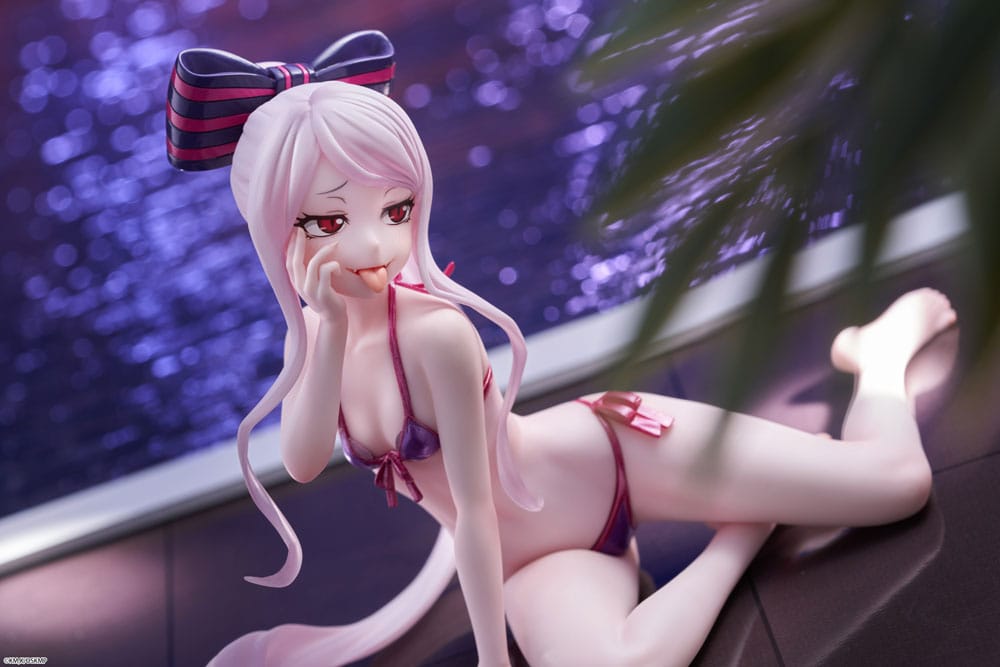 IN STOCK Overlord PVC Statue Desktop Cute Figure Shalltear Swimsuit Ver. 13 cm