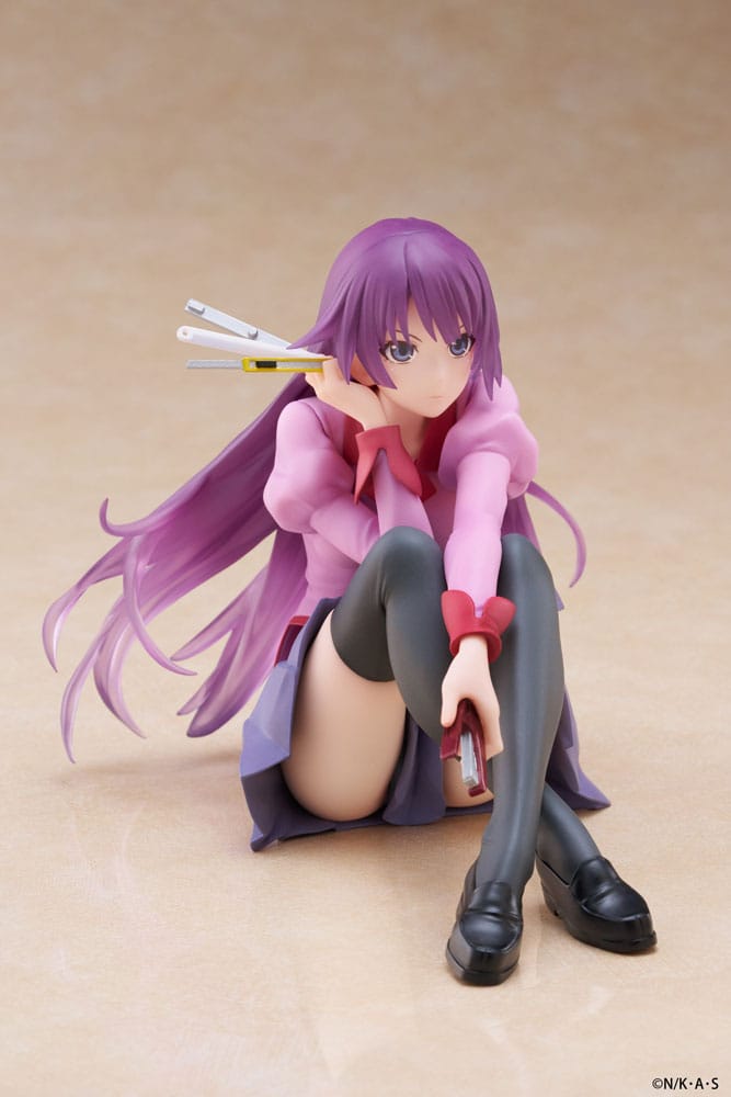 PREORDINE+ 08/2025 Monogatari PVC Statue Desktop Cute Figure Hitagi Senjougahara 13 cm