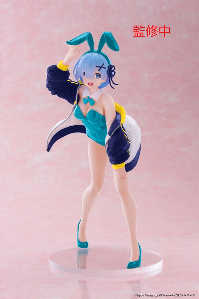 SU ORDINAZIONE Re:Zero Starting Life in Another World Coreful PVC Statue Rem (Jacket Bunny Ver.) Renewal 18 cm ESAURITO