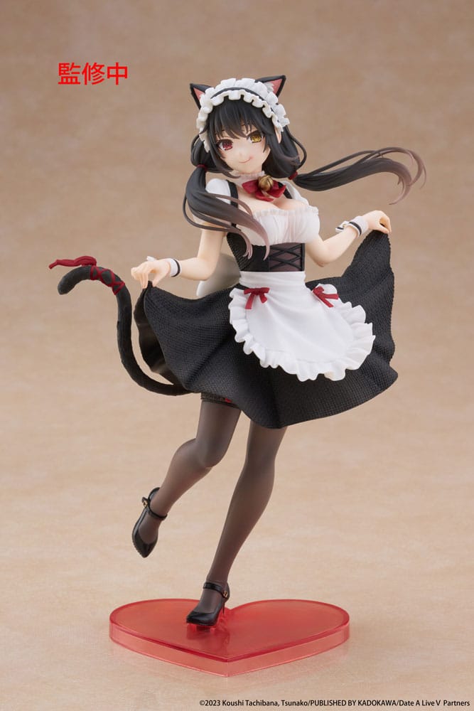 SU ORDINAZIONE Date A Live V Coreful PVC Statue Kurumi Tokisaki Cat Ear Maid Ver. 18 cm ESAURITO