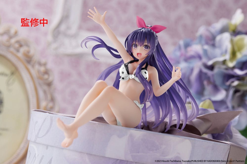 AUF BESTELLUNG GEFERTIGT Date A Live V Aqua Float Girls PVC-Statue Tohka Yatogami Renewal 10 cm