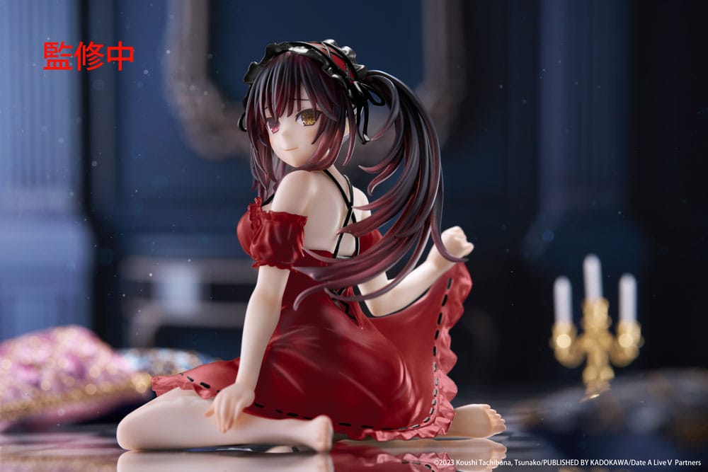PREORDINE+ 11/2025 Date A Live V PVC Statue Desktop Cute Figure Kurumi Tokisaki Nightwear Ver. Renewal 13 cm