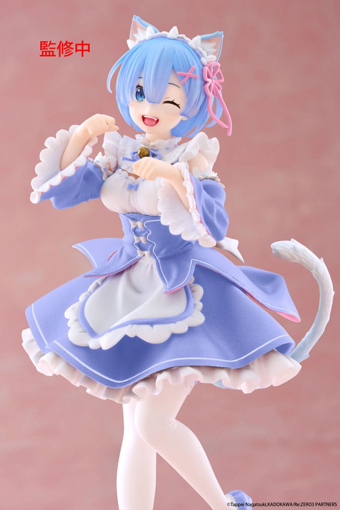 PREORDER+ 01/2026 Re:Zero Starting Life in Another World Coreful PVC Statue Rem Cat Maid Ver. Renewal 18 cm