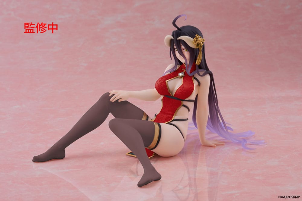 PREORDINE+ 01/2026 Overlord PVC Statue Desktop Cute Figure Albedo Chinese Dress Ver. Renewal 13 cm