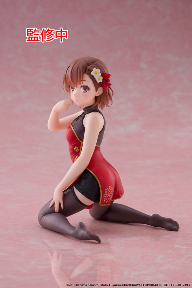 VORBESTELLUNG+ 03/2026 A Certain Scientific Railgun PVC-Statue, niedliche Desktop-Figur, Mikoto Misaka, chinesisches Kleid, 13 cm