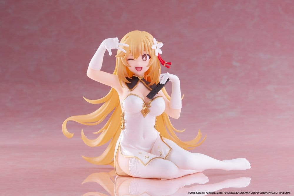 PREORDINE+ 06/2026 A Certain Scientific Railgun PVC Statue Desktop Cute Figure Misaki Shokuho Chinese Dress Ver. 13 cm