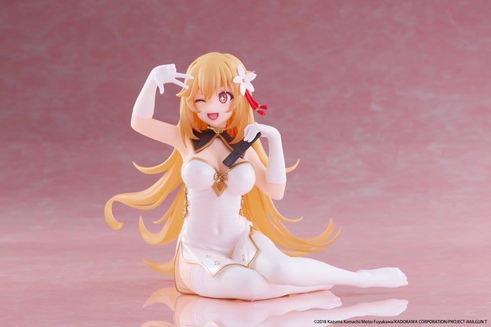 PREORDINE+ 06/2026 A Certain Scientific Railgun PVC Statue Desktop Cute Figure Misaki Shokuho Chinese Dress Ver. 13 cm