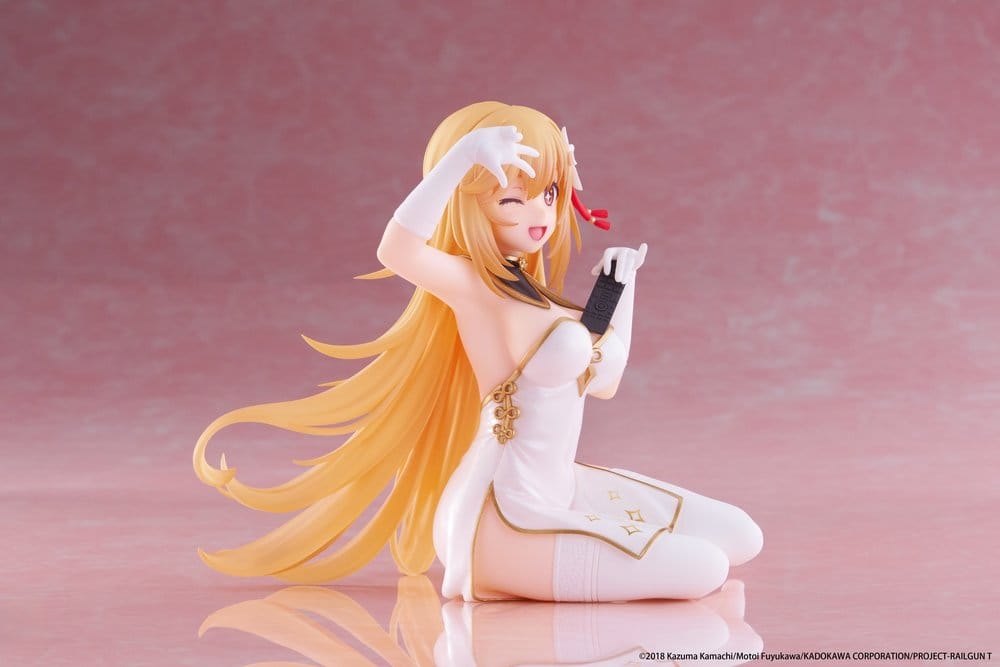 PREORDINE+ 06/2026 A Certain Scientific Railgun PVC Statue Desktop Cute Figure Misaki Shokuho Chinese Dress Ver. 13 cm