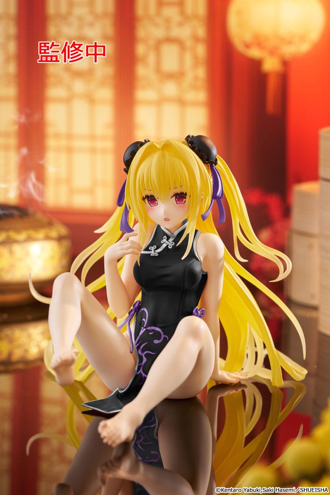 SU ORDINAZIONE To Love-Ru Darkness PVC Statue Desktop Cute Figure Golden Darkness  (China Dress Ver.) Renewal 13 cm           