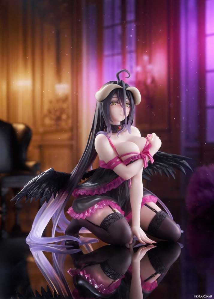 SU ORDINAZIONE Overlord Desktop Cute PVC Figure Albedo (Negligee ver.) 13 cm