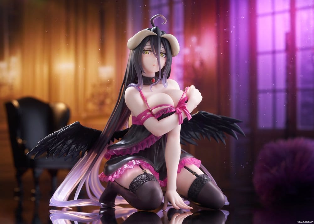 SU ORDINAZIONE Overlord Desktop Cute PVC Figure Albedo (Negligee ver.) 13 cm