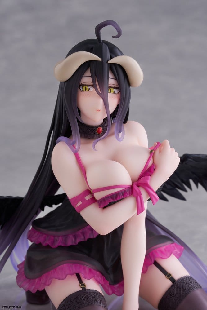 SU ORDINAZIONE Overlord Desktop Cute PVC Figure Albedo (Negligee ver.) 13 cm