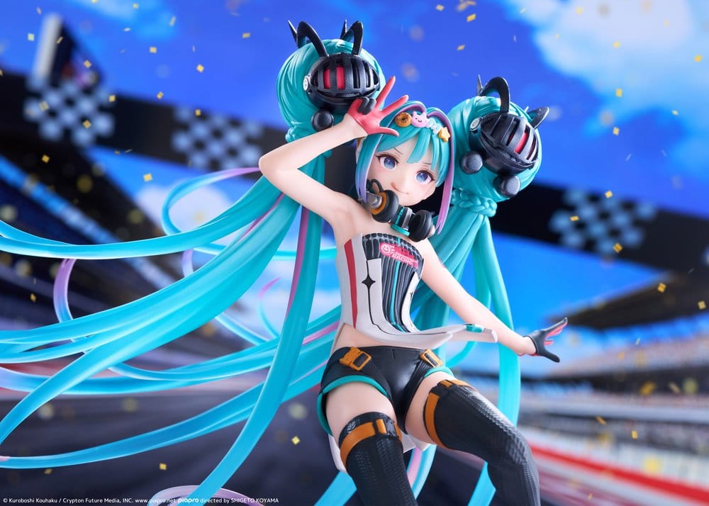 PREORDINE+ 03/2027 Hatsune Miku Taito Kuji PVC Figure Racing Miku 2026 Ver. Original 18 cm