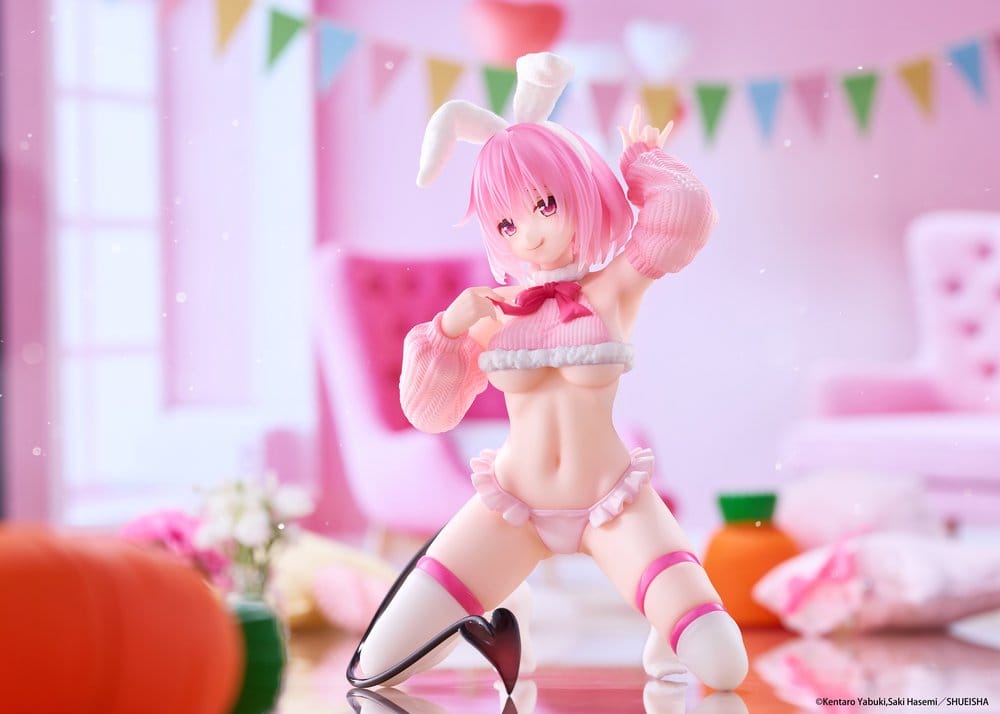 PREORDINE+ 03/2027 To Love-Ru Darkness MOFLOCK PVC Figure Momo (Fluffy Bunny Ver.) 13 cm