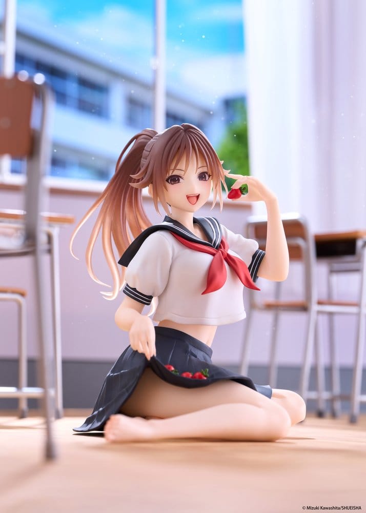 PREORDINE+ 03/2027 Strawberry 100% Desktop Cute PVC Figure Satsuki Kitaoji (School uniform Ver.) 18 cm