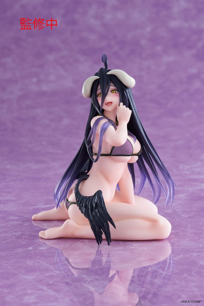 IN STOCK (Scatola Danneggiata) Overlord IV PVC Statue Desktop Albedo Swimsuit Ver. Renewal Edition 13 cm