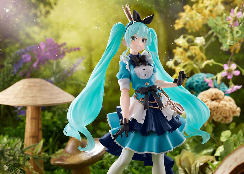 PREORDINE ESAURITO  Vocaloid PVC Princess AMP Statue Hatsune Miku Alice Ver. 18 cm (re-run) (PREORD. SECONDA CHANCE)