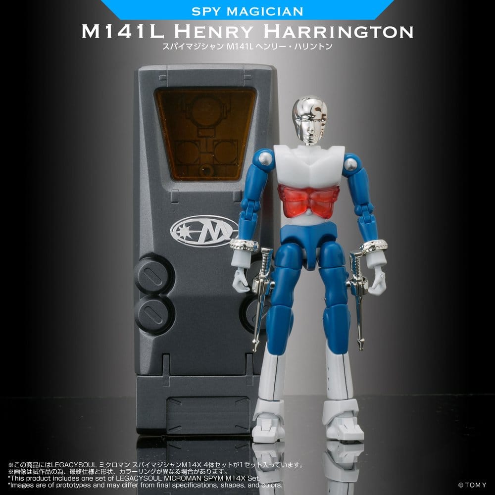 PREORDINE+ 06/2027 Microman Legacysoul Action Figures 4Pack SPYM M14X Set