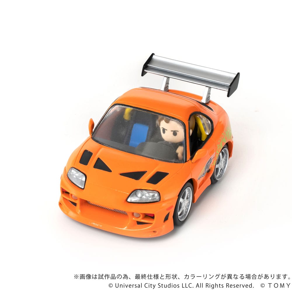 SU ORDINAZIONE Fast & Furious Q-Village Vehicle with mini-figure Toyota Supra JZA80 9 cm