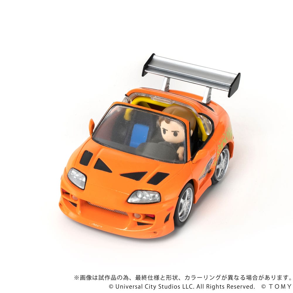SU ORDINAZIONE Fast & Furious Q-Village Vehicle with mini-figure Toyota Supra JZA80 9 cm
