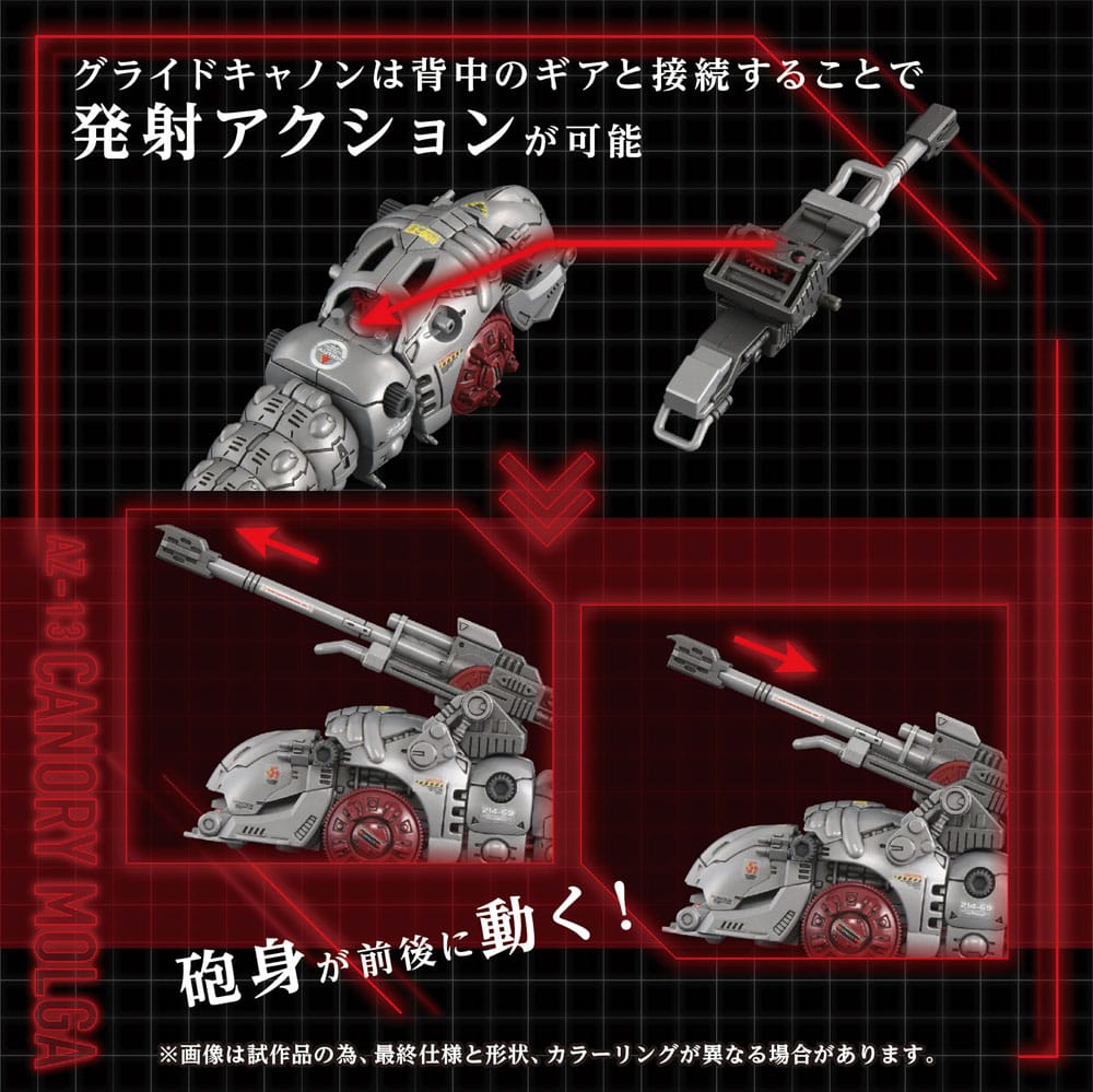 SU ORDINAZIONE Zoids Plastic Model Kit 1/72 AZ-13 Canory Molga 19 cm