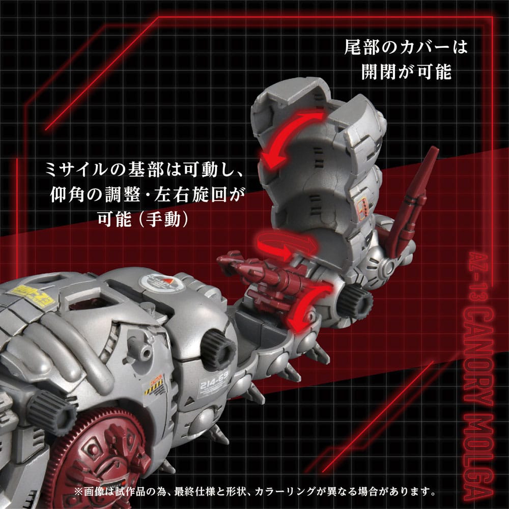 SU ORDINAZIONE Zoids Plastic Model Kit 1/72 AZ-13 Canory Molga 19 cm