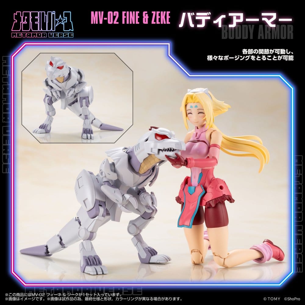 PREORDINE+ 07/2027 Zoids Plastic Model Kit 1/10 MV-02 Fine & Zeke 18 cm