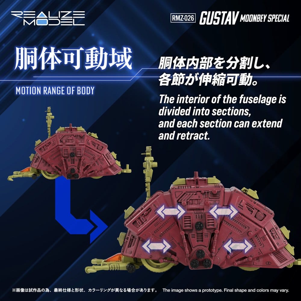 PREORDINE+ 07/2027 Zoids Plastic Model 1/100 RMZ-026 Gustav Moonbey Special 16 cm