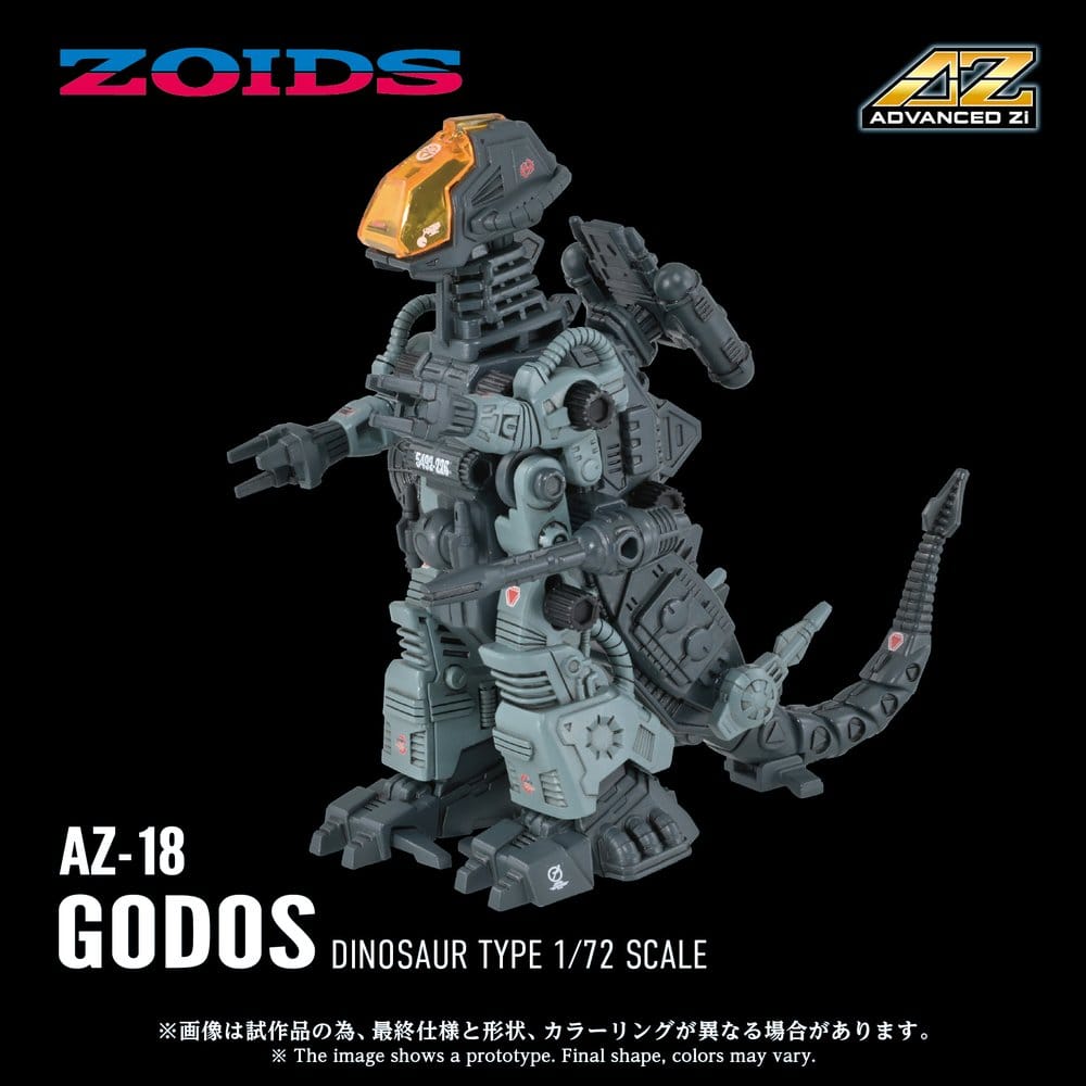 PREORDINE+ 08/2027 Zoids Plastic Model Kit 1/72 AZ-18 Godos 13 cm