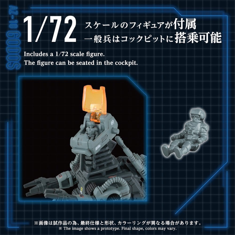 PREORDINE+ 08/2027 Zoids Plastic Model Kit 1/72 AZ-18 Godos 13 cm